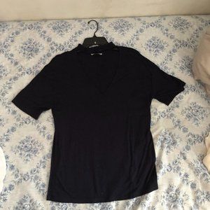 Zara Trafaluc Choker Top - Dark Navy Blue